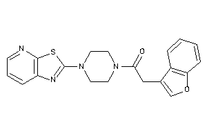 2-(benzofuran-3-yl)-1-(4-thiazolo[5,4-b]pyridin-2-ylpiperazino)ethanone