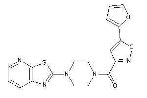 [5-(2-furyl)isoxazol-3-yl]-(4-thiazolo[5,4-b]pyridin-2-ylpiperazino)methanone