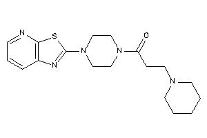 3-piperidino-1-(4-thiazolo[5,4-b]pyridin-2-ylpiperazino)propan-1-one