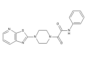 2-keto-N-phenyl-2-(4-thiazolo[5,4-b]pyridin-2-ylpiperazino)acetamide