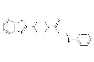 3-anilino-1-(4-thiazolo[5,4-b]pyridin-2-ylpiperazino)propan-1-one