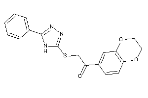 1-(2,3-dihydro-1,4-benzodioxin-6-yl)-2-[(5-phenyl-4H-1,2,4-triazol-3-yl)thio]ethanone