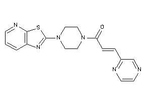 Image of 3-pyrazin-2-yl-1-(4-thiazolo[5,4-b]pyridin-2-ylpiperazino)prop-2-en-1-one