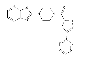 (3-phenyl-2-isoxazolin-5-yl)-(4-thiazolo[5,4-b]pyridin-2-ylpiperazino)methanone