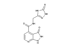 3-keto-N-[(5-thioxo-1,4-dihydro-1,2,4-triazol-3-yl)methyl]-1,2-dihydropyrazolo[3,4-b]pyridine-4-carboxamide