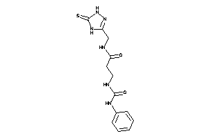 3-(phenylcarbamoylamino)-N-[(5-thioxo-1,4-dihydro-1,2,4-triazol-3-yl)methyl]propionamide