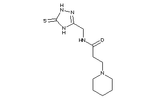 3-piperidino-N-[(5-thioxo-1,4-dihydro-1,2,4-triazol-3-yl)methyl]propionamide