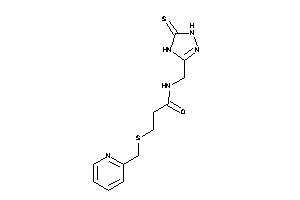 3-(2-pyridylmethylthio)-N-[(5-thioxo-1,4-dihydro-1,2,4-triazol-3-yl)methyl]propionamide