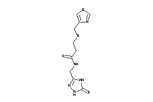 3-(thiazol-4-ylmethylthio)-N-[(5-thioxo-1,4-dihydro-1,2,4-triazol-3-yl)methyl]propionamide