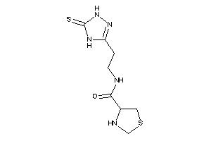 N-[2-(5-thioxo-1,4-dihydro-1,2,4-triazol-3-yl)ethyl]thiazolidine-4-carboxamide