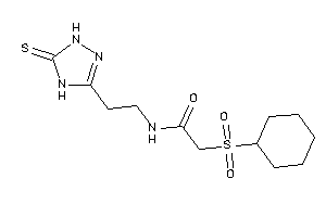 2-cyclohexylsulfonyl-N-[2-(5-thioxo-1,4-dihydro-1,2,4-triazol-3-yl)ethyl]acetamide