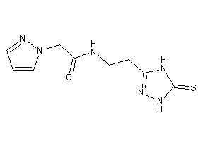 2-pyrazol-1-yl-N-[2-(5-thioxo-1,4-dihydro-1,2,4-triazol-3-yl)ethyl]acetamide