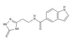 N-[2-(5-thioxo-1,4-dihydro-1,2,4-triazol-3-yl)ethyl]-1H-indole-5-carboxamide