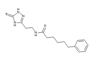 6-phenyl-N-[2-(5-thioxo-1,4-dihydro-1,2,4-triazol-3-yl)ethyl]hexanamide