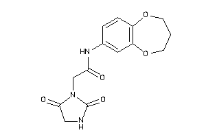 N-(3,4-dihydro-2H-1,5-benzodioxepin-7-yl)-2-(2,5-diketoimidazolidin-1-yl)acetamide