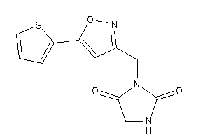 3-[[5-(2-thienyl)isoxazol-3-yl]methyl]hydantoin