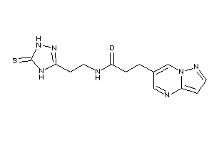 3-pyrazolo[1,5-a]pyrimidin-6-yl-N-[2-(5-thioxo-1,4-dihydro-1,2,4-triazol-3-yl)ethyl]propionamide