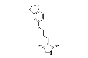 3-[3-(1,3-benzodioxol-5-yloxy)propyl]hydantoin