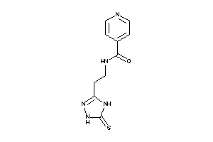 N-[2-(5-thioxo-1,4-dihydro-1,2,4-triazol-3-yl)ethyl]isonicotinamide