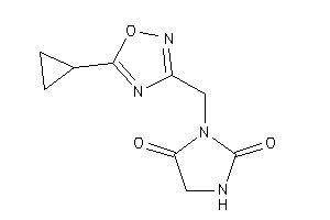 3-[(5-cyclopropyl-1,2,4-oxadiazol-3-yl)methyl]hydantoin