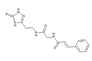 N-[2-keto-2-[2-(5-thioxo-1,4-dihydro-1,2,4-triazol-3-yl)ethylamino]ethyl]-3-phenyl-acrylamide