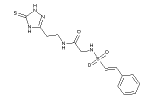 Image of 2-(styrylsulfonylamino)-N-[2-(5-thioxo-1,4-dihydro-1,2,4-triazol-3-yl)ethyl]acetamide