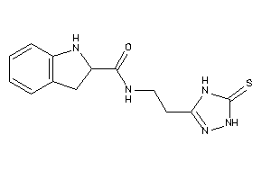 N-[2-(5-thioxo-1,4-dihydro-1,2,4-triazol-3-yl)ethyl]indoline-2-carboxamide