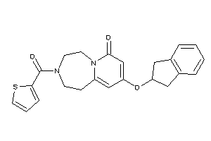 Image of 9-indan-2-yloxy-3-(2-thenoyl)-1,2,4,5-tetrahydropyrido[2,1-g][1,4]diazepin-7-one
