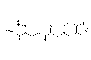 2-(6,7-dihydro-4H-thieno[3,2-c]pyridin-5-yl)-N-[2-(5-thioxo-1,4-dihydro-1,2,4-triazol-3-yl)ethyl]acetamide