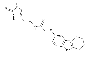 2-(6,7,8,9-tetrahydrodibenzofuran-2-yloxy)-N-[2-(5-thioxo-1,4-dihydro-1,2,4-triazol-3-yl)ethyl]acetamide