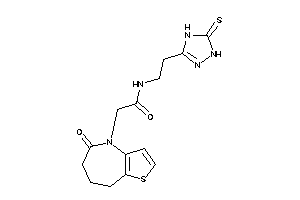 2-(5-keto-7,8-dihydro-6H-thieno[3,2-b]azepin-4-yl)-N-[2-(5-thioxo-1,4-dihydro-1,2,4-triazol-3-yl)ethyl]acetamide
