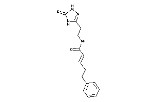 5-phenyl-N-[2-(5-thioxo-1,4-dihydro-1,2,4-triazol-3-yl)ethyl]pent-2-enamide