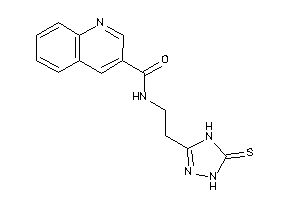 N-[2-(5-thioxo-1,4-dihydro-1,2,4-triazol-3-yl)ethyl]quinoline-3-carboxamide