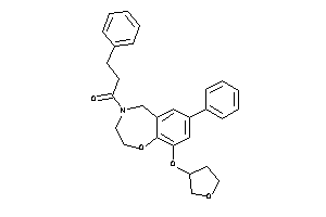 Image of 3-phenyl-1-(7-phenyl-9-tetrahydrofuran-3-yloxy-3,5-dihydro-2H-1,4-benzoxazepin-4-yl)propan-1-one