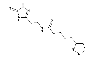 5-(dithiolan-3-yl)-N-[2-(5-thioxo-1,4-dihydro-1,2,4-triazol-3-yl)ethyl]valeramide