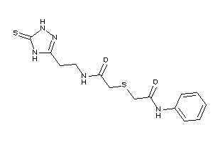 2-[(2-anilino-2-keto-ethyl)thio]-N-[2-(5-thioxo-1,4-dihydro-1,2,4-triazol-3-yl)ethyl]acetamide