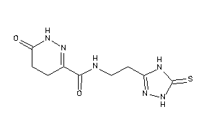 6-keto-N-[2-(5-thioxo-1,4-dihydro-1,2,4-triazol-3-yl)ethyl]-4,5-dihydro-1H-pyridazine-3-carboxamide