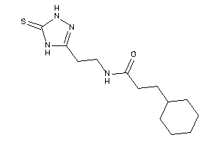 3-cyclohexyl-N-[2-(5-thioxo-1,4-dihydro-1,2,4-triazol-3-yl)ethyl]propionamide