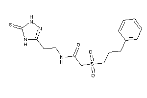 2-(3-phenylpropylsulfonyl)-N-[2-(5-thioxo-1,4-dihydro-1,2,4-triazol-3-yl)ethyl]acetamide