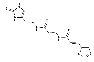 3-[[3-(2-furyl)acryloyl]amino]-N-[2-(5-thioxo-1,4-dihydro-1,2,4-triazol-3-yl)ethyl]propionamide