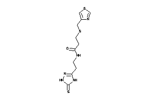 3-(thiazol-4-ylmethylthio)-N-[2-(5-thioxo-1,4-dihydro-1,2,4-triazol-3-yl)ethyl]propionamide