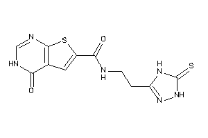 4-keto-N-[2-(5-thioxo-1,4-dihydro-1,2,4-triazol-3-yl)ethyl]-3H-thieno[2,3-d]pyrimidine-6-carboxamide