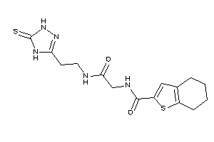 N-[2-keto-2-[2-(5-thioxo-1,4-dihydro-1,2,4-triazol-3-yl)ethylamino]ethyl]-4,5,6,7-tetrahydrobenzothiophene-2-carboxamide