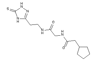 2-[(2-cyclopentylacetyl)amino]-N-[2-(5-thioxo-1,4-dihydro-1,2,4-triazol-3-yl)ethyl]acetamide