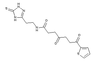 4,7-diketo-7-(2-thienyl)-N-[2-(5-thioxo-1,4-dihydro-1,2,4-triazol-3-yl)ethyl]enanthamide