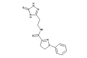 1-phenyl-N-[2-(5-thioxo-1,4-dihydro-1,2,4-triazol-3-yl)ethyl]-2-pyrazoline-3-carboxamide