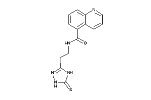 N-[2-(5-thioxo-1,4-dihydro-1,2,4-triazol-3-yl)ethyl]quinoline-5-carboxamide