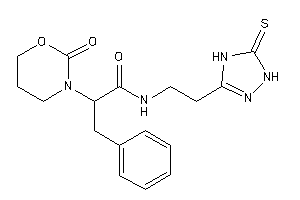 2-(2-keto-1,3-oxazinan-3-yl)-3-phenyl-N-[2-(5-thioxo-1,4-dihydro-1,2,4-triazol-3-yl)ethyl]propionamide