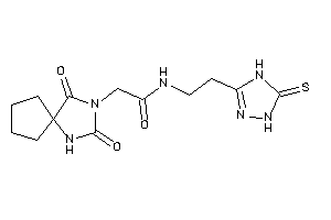 2-(2,4-diketo-1,3-diazaspiro[4.4]nonan-3-yl)-N-[2-(5-thioxo-1,4-dihydro-1,2,4-triazol-3-yl)ethyl]acetamide