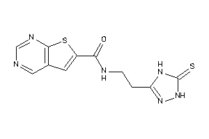 N-[2-(5-thioxo-1,4-dihydro-1,2,4-triazol-3-yl)ethyl]thieno[2,3-d]pyrimidine-6-carboxamide